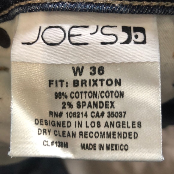 Joe’s Jeans Braxton 36 - Picture 4 of 4
